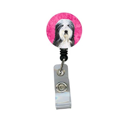 Teachers Aid Bearded Collie Retractable Badge Reel Or Id Holder With Clip TE238156